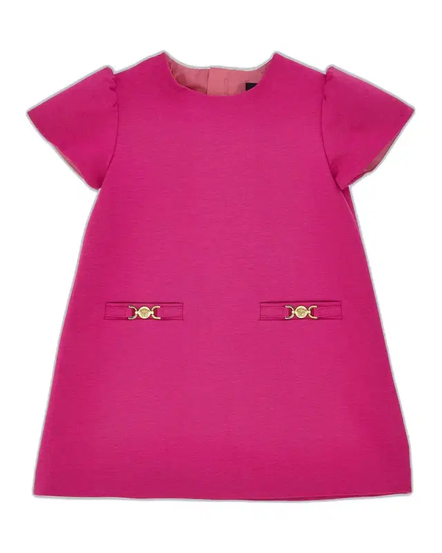 Versace Girl 's Medusa Hardware-Embellished Dress, 12M-5
