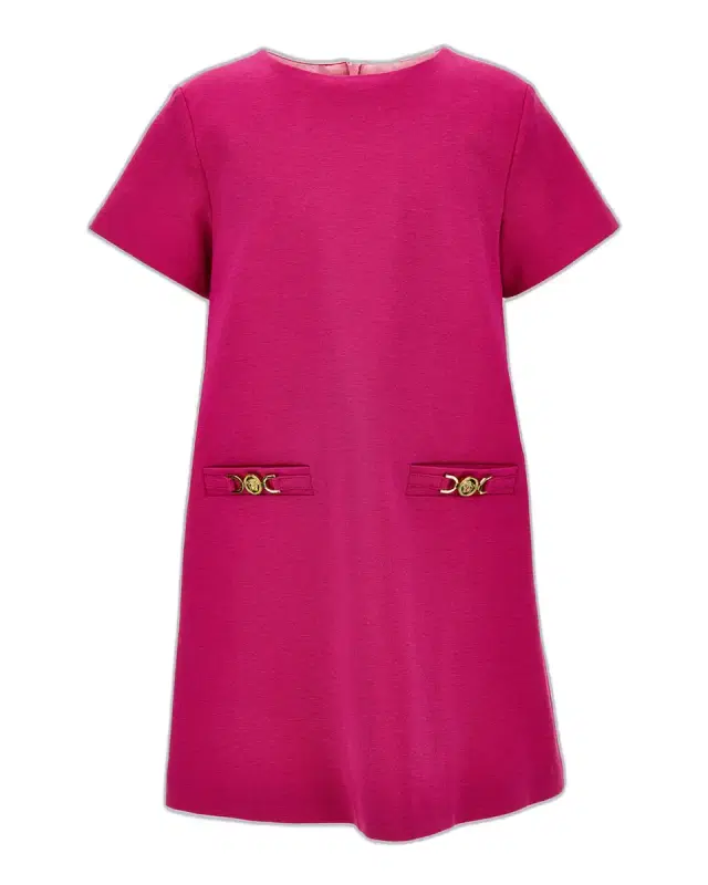 Versace Girl 's Medusa Hardware-Embellished Dress, Size -14