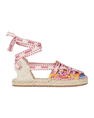 Versace Girl's Electric Barocco Espadrilles, Kids | Thumbnail 1 Versace Girl's Electric Barocco Espadrilles, Kids | Thumbnail 1