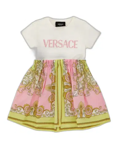 Versace Girl's Barocco T-Shirt Dress | Thumbnail 1 Versace Girl's Barocco T-Shirt Dress | Thumbnail 1