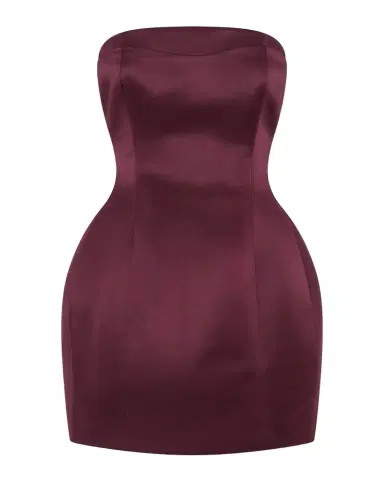 NICHOLAS Kaline Strapless Satin Mini Dress | Thumbnail 1 NICHOLAS Kaline Strapless Satin Mini Dress | Thumbnail 1
