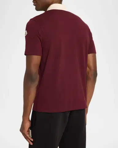 Moncler Men's Archive Cotton Polo Shirt | Thumbnail 2
