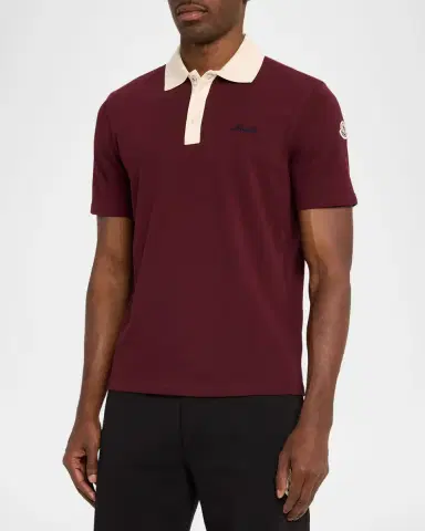 Moncler Men's Archive Cotton Polo Shirt | Thumbnail 3
