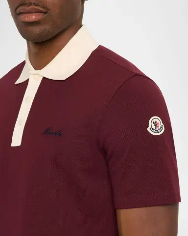 Moncler Men's Archive Cotton Polo Shirt | Thumbnail 4
