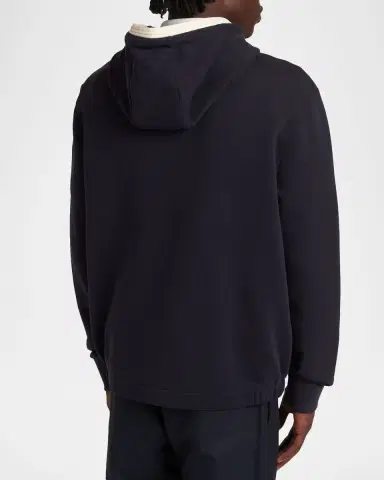 Moncler Men's Monogram Full-Zip Hoodie | Thumbnail 3