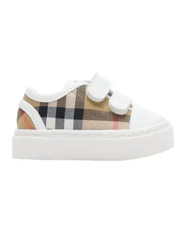 Burberry Kid's Check Cotton Sneakers, Toddler/Kids | Thumbnail 1