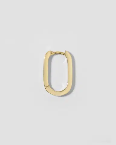 Jennifer Fisher 18k Elongated Link Huggie | Thumbnail 2