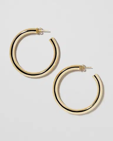 Jennifer Fisher Fine Baby Natasha Hoops | Thumbnail 2 Jennifer Fisher Fine Baby Natasha Hoops | Thumbnail 2