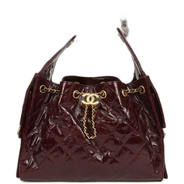 Chanel Small 25 Hobo Bag Burgundy Shiny Aged Crumpled Calfskin Antique Gold Hardware Chanel Small 25 Hobo Bag Burgundy Shiny Aged Crumpled Calfskin Antique Gold Hardware