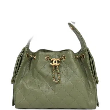 Chanel Chanel Small 25 Hobo Bag Green Caviar Antique Gold Hardware | Thumbnail 1 Chanel Chanel Small 25 Hobo Bag Green Caviar Antique Gold Hardware | Thumbnail 1