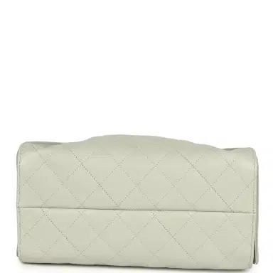 Chanel Chanel Small 25 Hobo Bag Light Green Caviar Antique Gold Hardware | Thumbnail 7
