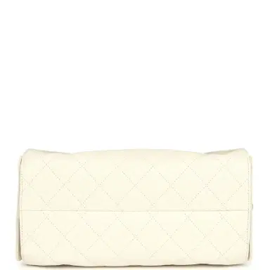 Chanel Chanel Small 25 Hobo Bag White Caviar Antique Gold Hardware | Thumbnail 7 Chanel Chanel Small 25 Hobo Bag White Caviar Antique Gold Hardware | Thumbnail 7