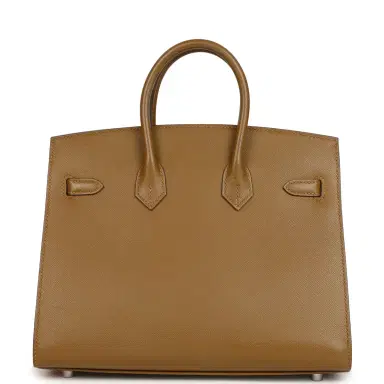 hermes Pre-owned Hermes Birkin Sellier 25 Bronze Dore Madame Palladium Hardware | Thumbnail 4 hermes Pre-owned Hermes Birkin Sellier 25 Bronze Dore Madame Palladium Hardware | Thumbnail 4
