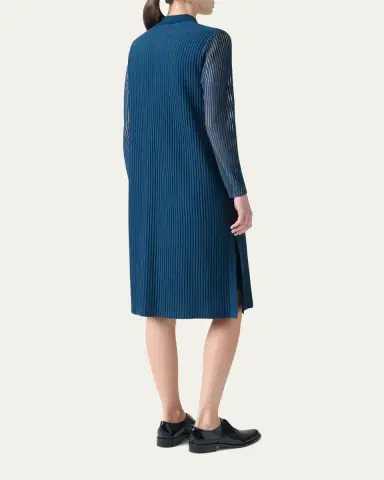 Akris Long Structured Line Knit Coat | Thumbnail 3