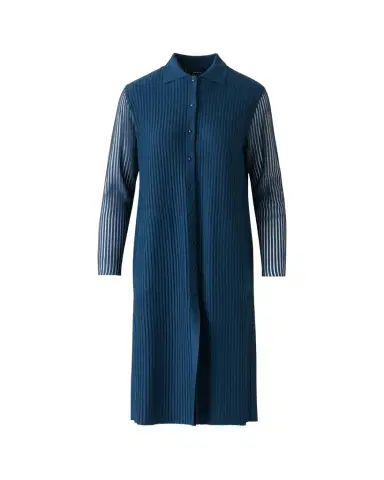 Akris Long Structured Line Knit Coat | Thumbnail 1