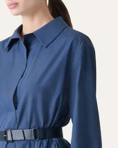 Akris A-Line Poplin Midi Dress | Thumbnail 5 Akris A-Line Poplin Midi Dress | Thumbnail 5