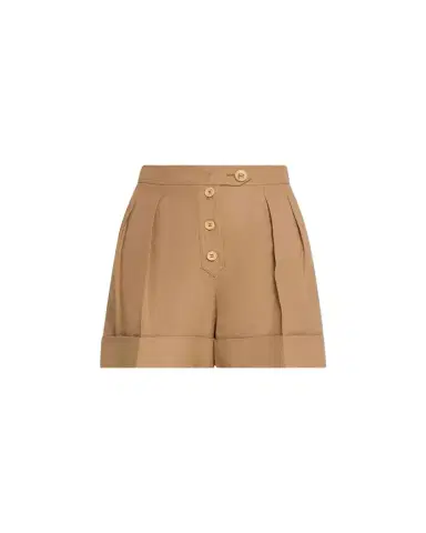 Valentino Garavani Pleated Linen Tailored Shorts | Thumbnail 1 Valentino Garavani Pleated Linen Tailored Shorts | Thumbnail 1