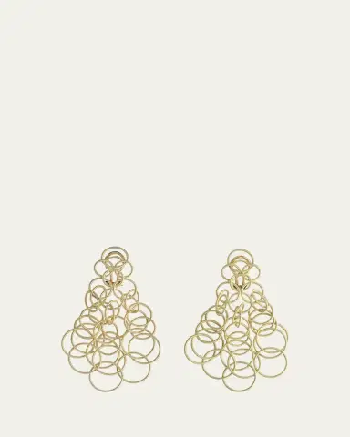Buccellati Hawaii 18K Gold Pendant Earrings, 7cm | Thumbnail 2