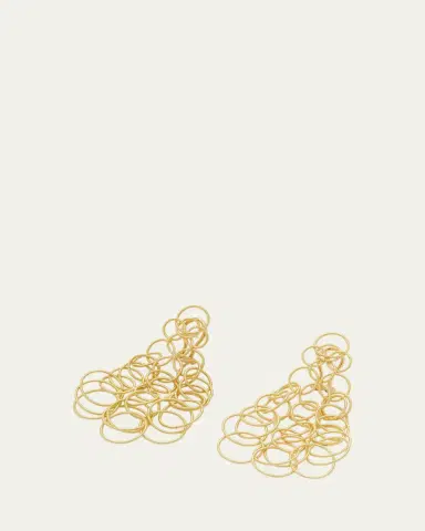 Buccellati Hawaii 18K Gold Pendant Earrings, 7cm | Thumbnail 4