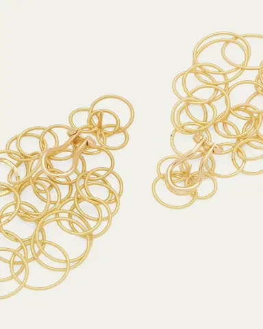 Buccellati Hawaii 18K Gold Pendant Earrings, 7cm | Thumbnail 5