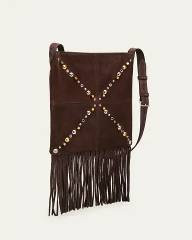 Valentino Garavani Men's Nellcote Studded Suede Belt Bag | Thumbnail 3