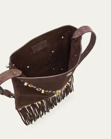 Valentino Garavani Men's Nellcote Studded Suede Belt Bag | Thumbnail 4
