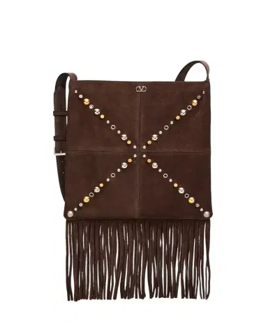 Valentino Garavani Men's Nellcote Studded Suede Belt Bag | Thumbnail 1