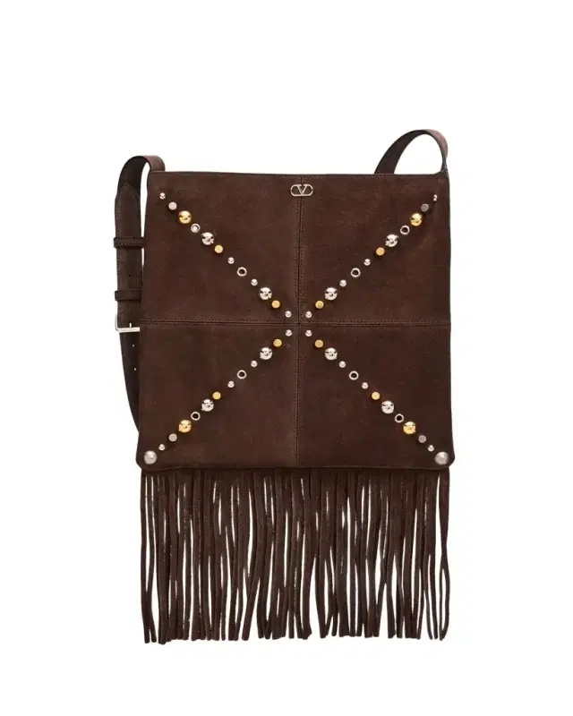 Valentino Garavani Men's Nellcote Studded Suede Belt Bag
