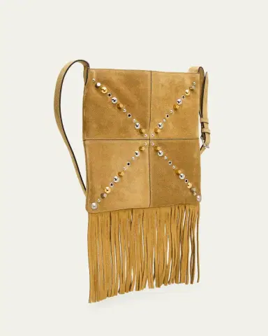Valentino Garavani Nellcote Medium Studded Suede Crossbody Bag | Thumbnail 3