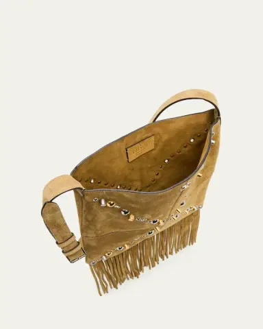 Valentino Garavani Nellcote Medium Studded Suede Crossbody Bag | Thumbnail 4