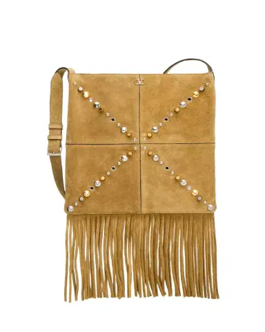 Valentino Garavani Nellcote Medium Studded Suede Crossbody Bag | Thumbnail 1