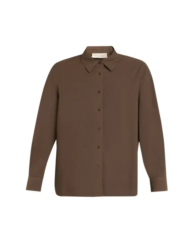 Amante Cotton Oversized Button-Down Shirt