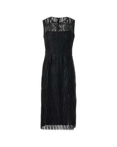 Akris Techno Wave Guipure Sheath Midi Dress | Thumbnail 1
