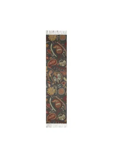 Alonpi Fringed Paisley Cashmere Scarf | Thumbnail 1