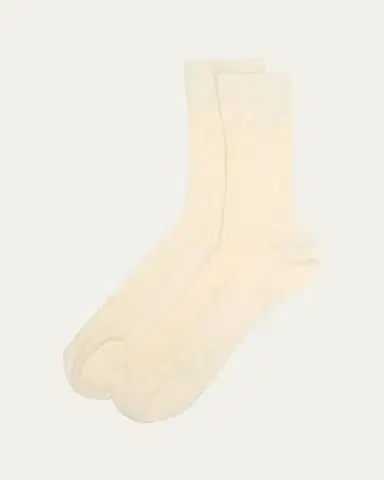 Maria La Rosa Bio College Ribbed Mid-Calf Organic Cotton Socks | Thumbnail 3