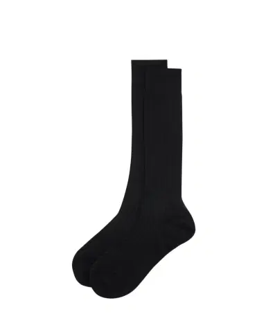 Maria La Rosa Bio College Ribbed Mid-Calf Organic Cotton Socks | Thumbnail 1