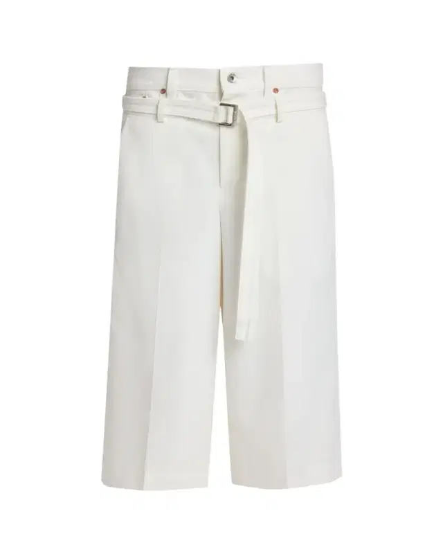 sacai Denim Dual-Waistband Straight-Leg Crop Suiting Pants