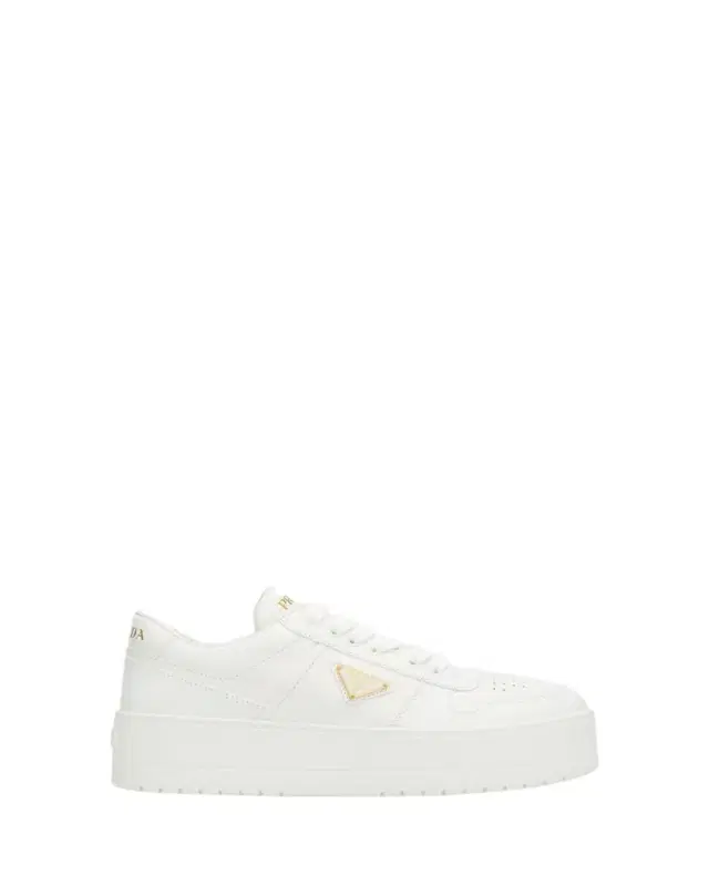 Downtown Platform Leather Sneakers