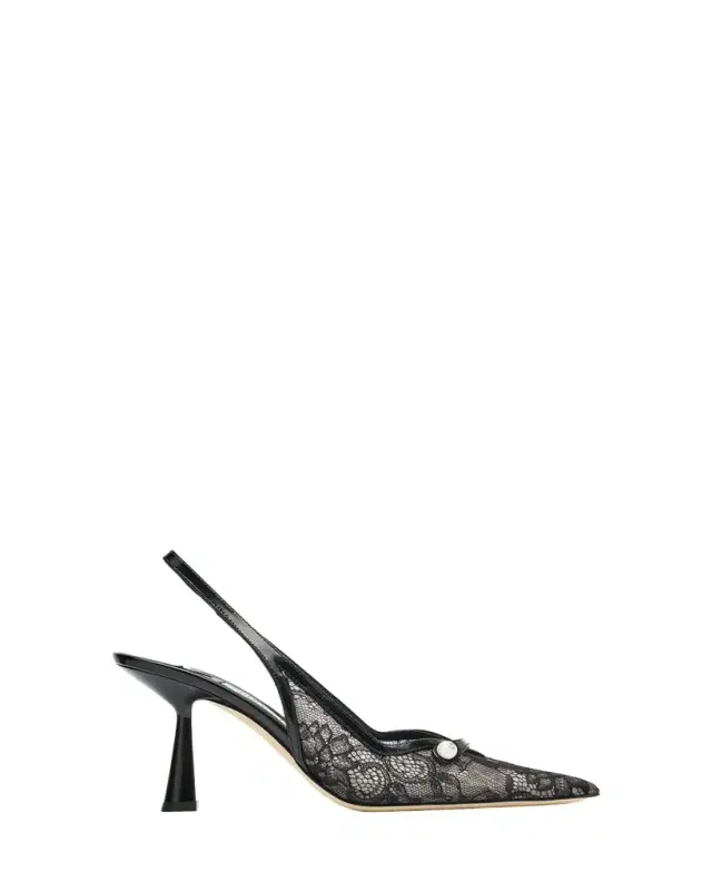 Jimmy Choo Amita 85 Lace Slingback Pumps
