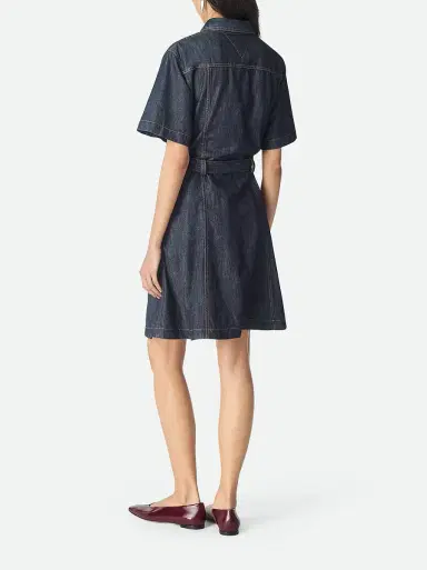 Bottega Veneta Indigo Denim Mini Dress | Thumbnail 3