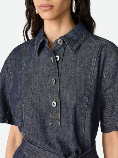 Bottega Veneta Indigo Denim Mini Dress | Thumbnail 4