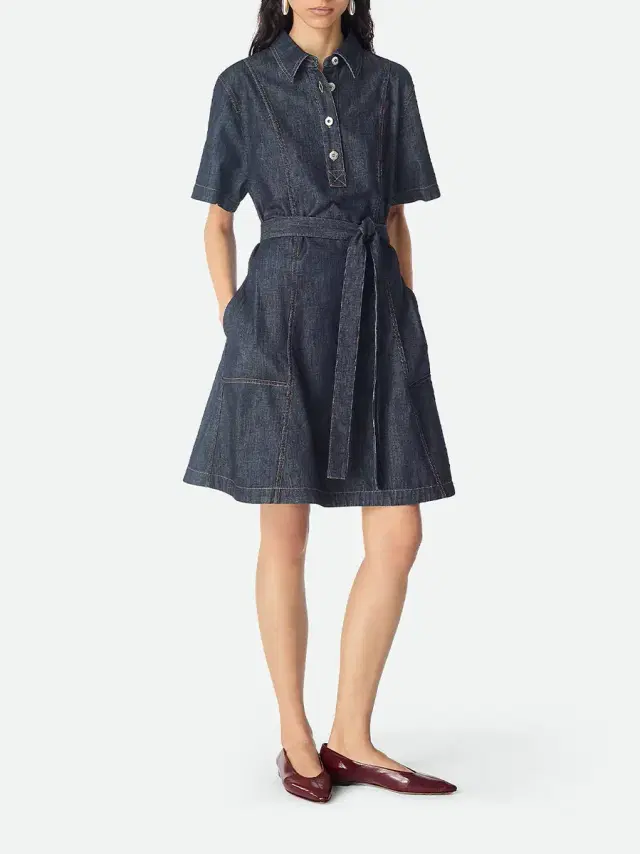 Indigo Denim Mini Dress