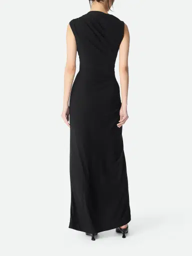 Bottega Veneta Jersey Maxi Dress with Drop Details | Thumbnail 3 Bottega Veneta Jersey Maxi Dress with Drop Details | Thumbnail 3