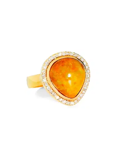 GuitaM Yellow Pear Opal Ring | Thumbnail 1