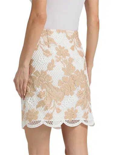 Ungaro Women's Hunter Floral Lace Miniskirt - Natural Multi - Size 12 | Thumbnail 5 Ungaro Women's Hunter Floral Lace Miniskirt - Natural Multi - Size 12 | Thumbnail 5
