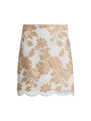 Ungaro Women's Hunter Floral Lace Miniskirt - Natural Multi - Size 12 | Thumbnail 1 Ungaro Women's Hunter Floral Lace Miniskirt - Natural Multi - Size 12 | Thumbnail 1