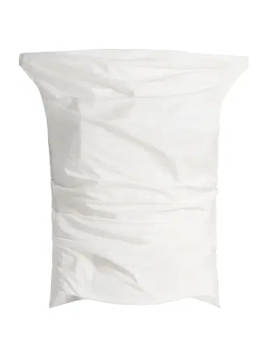 Simkhai Women's Maisel Cotton-Blend Draped Top - White - Size 8 | Thumbnail 1