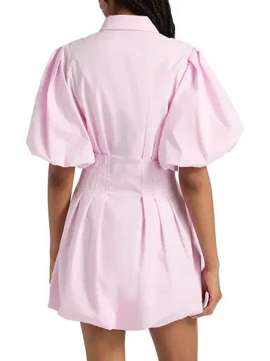 Simkhai Women's Cleo Balloon Pintuck Minidress | Thumbnail 5 Simkhai Women's Cleo Balloon Pintuck Minidress | Thumbnail 5