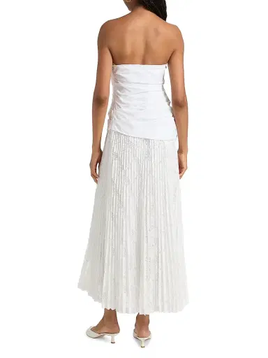 Simkhai Women's Annalise Lace Strapless Midi-Dress - Ivory - Size 2 | Thumbnail 5 Simkhai Women's Annalise Lace Strapless Midi-Dress - Ivory - Size 2 | Thumbnail 5
