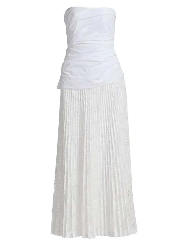 SIMKHAI Women's Annalise Lace Strapless Midi-Dress -
